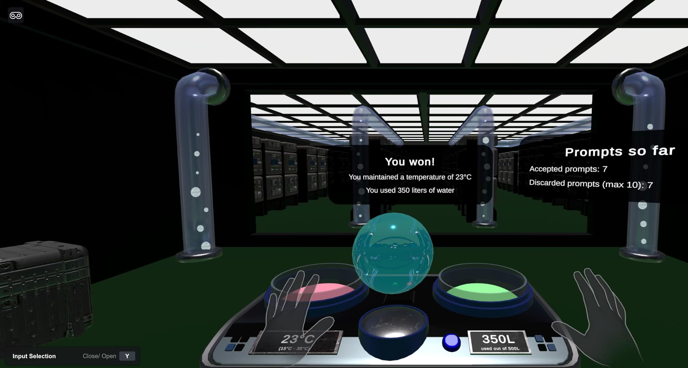 The Cost of AI win screen